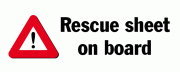 Rescue sheet on board